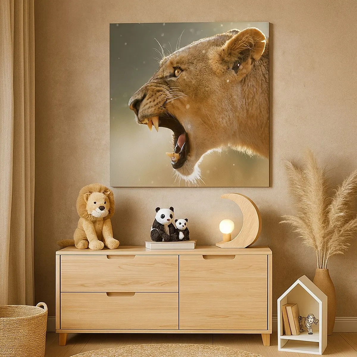 Bild auf Leinwand - Leinwandbild - Versuch, nicht zuzuhören - 30x30 cm