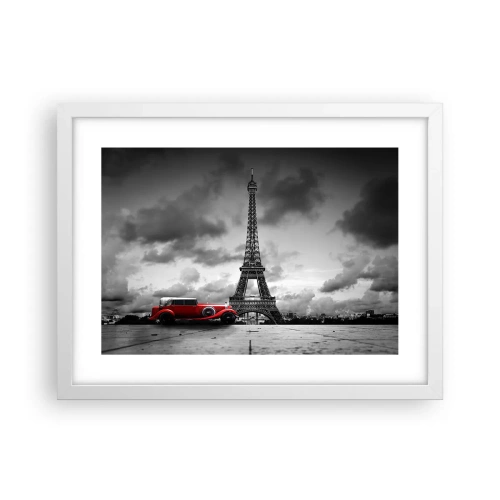 Poster in einem weißen Rahmen - Vor nicht allzu langer Zeit in Paris - 40x30 cm
