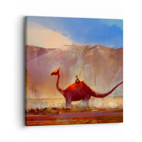 Bild auf Leinwand - Leinwandbild - Wenn sie nicht ausgestorben wären - 30x30 cm