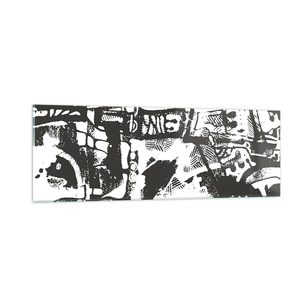 Glasbild - Bild auf glas - Ordnung oder Chaos? - 90x30 cm