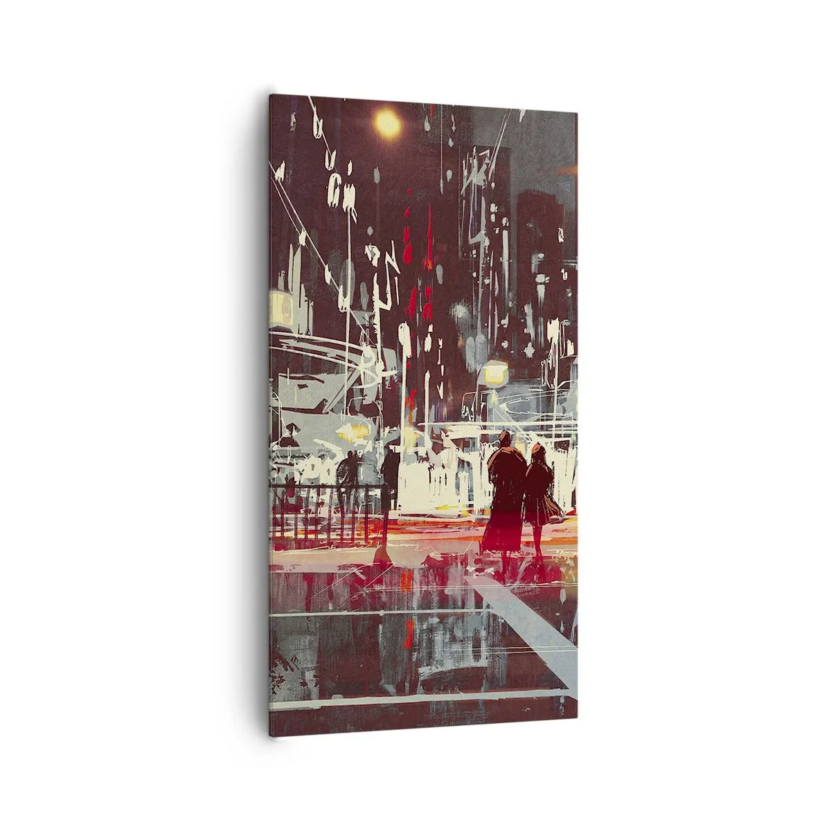 Bild auf Leinwand - Leinwandbild - Eine große Stadtüberquerung - 65x120 cm