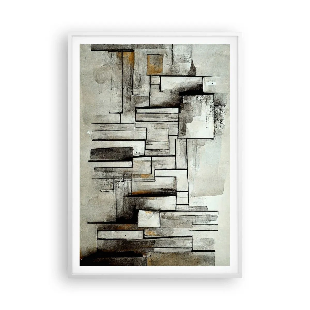 Poster in einem weißen Rahmen - Kraft der Einfachheit - 70x100 cm