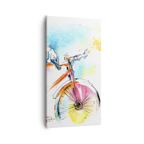 Bild auf Leinwand - Leinwandbild - Fahrrad für zwei - 55x100 cm