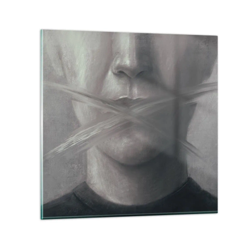 Glasbild - Bild auf glas - Ohne ein Wort - 40x40 cm