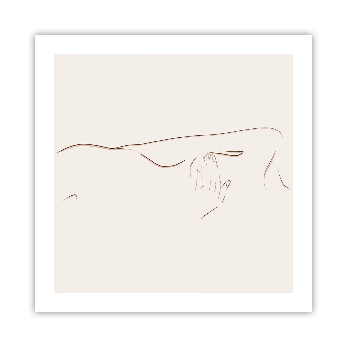 Poster - Die Form des Verlangens - 50x50 cm