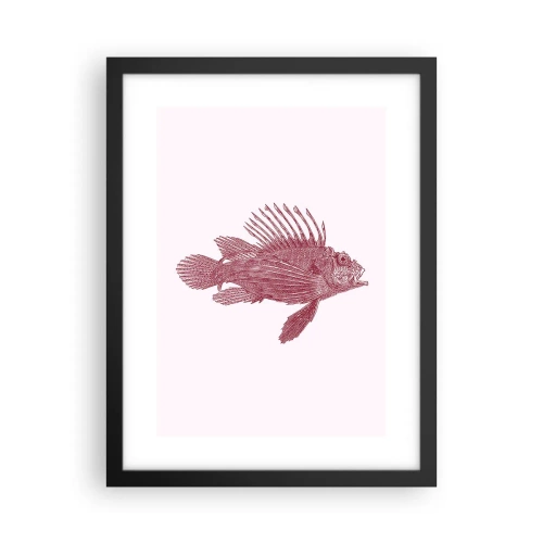 Poster in einem schwarzem Rahmen - Bewohner exotischer Gewässer - 30x40 cm