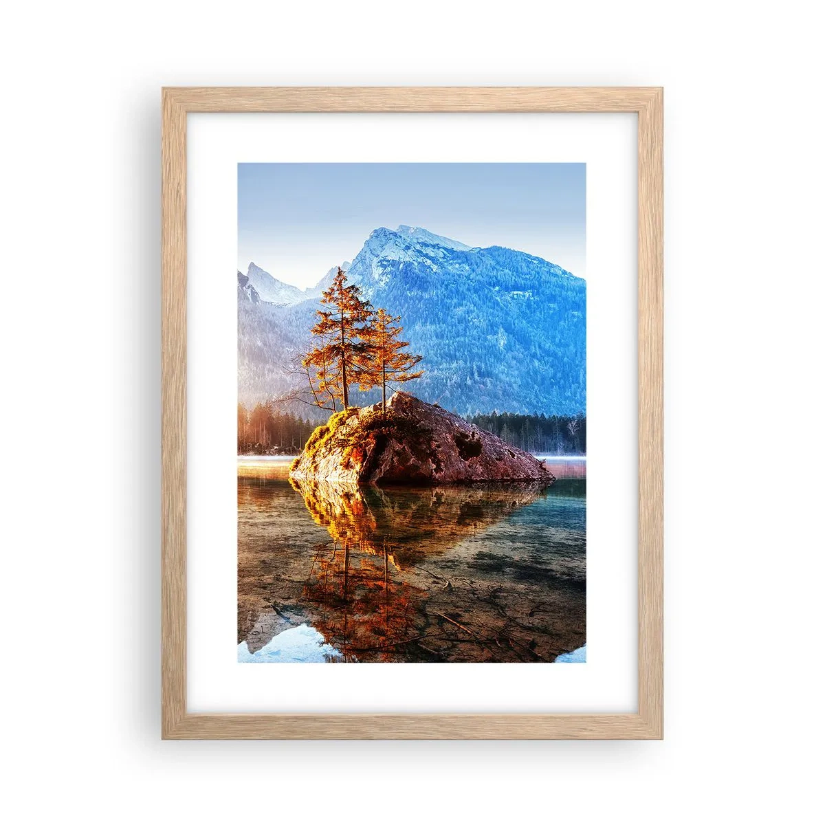 Poster in einem Rahmen aus heller Eiche - Natur in neuem Licht - 30x40 cm