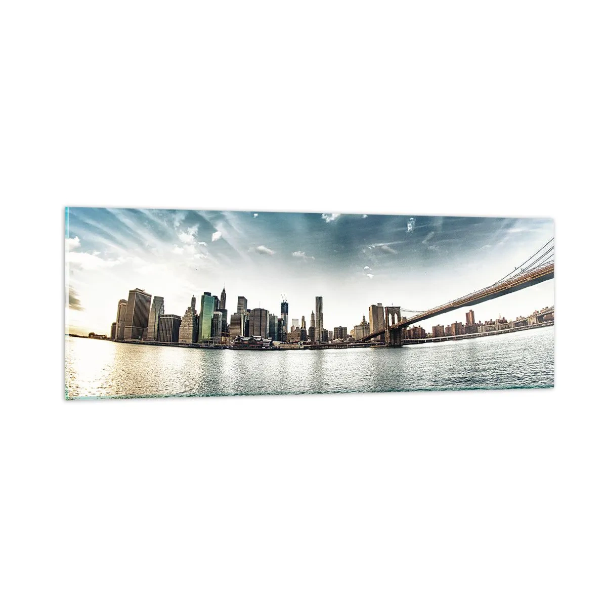 Glasbild - Bild auf glas - Glasinsel - 90x30 cm