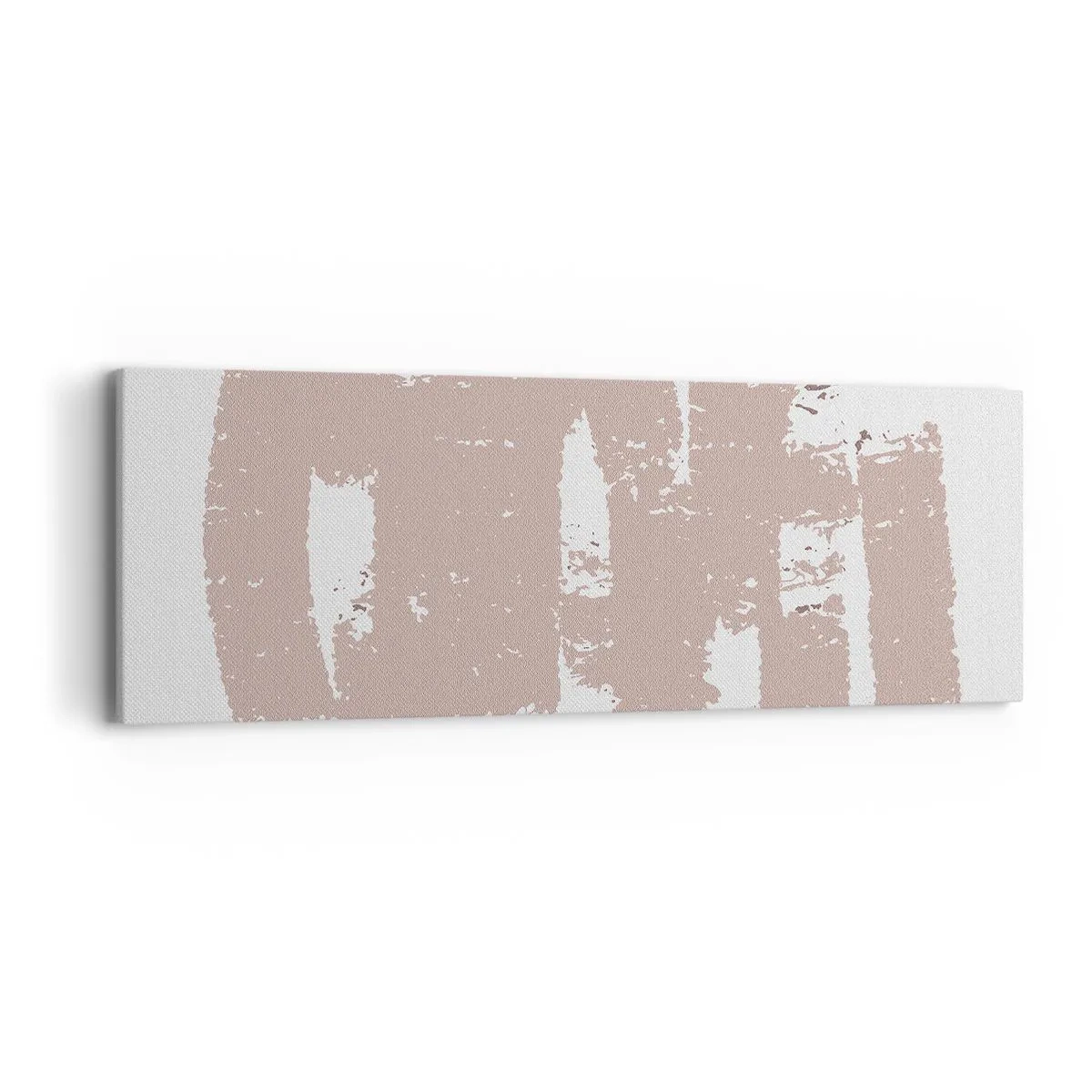 Bild auf Leinwand - Leinwandbild - Abstraktion in zartem Rosa - 90x30 cm