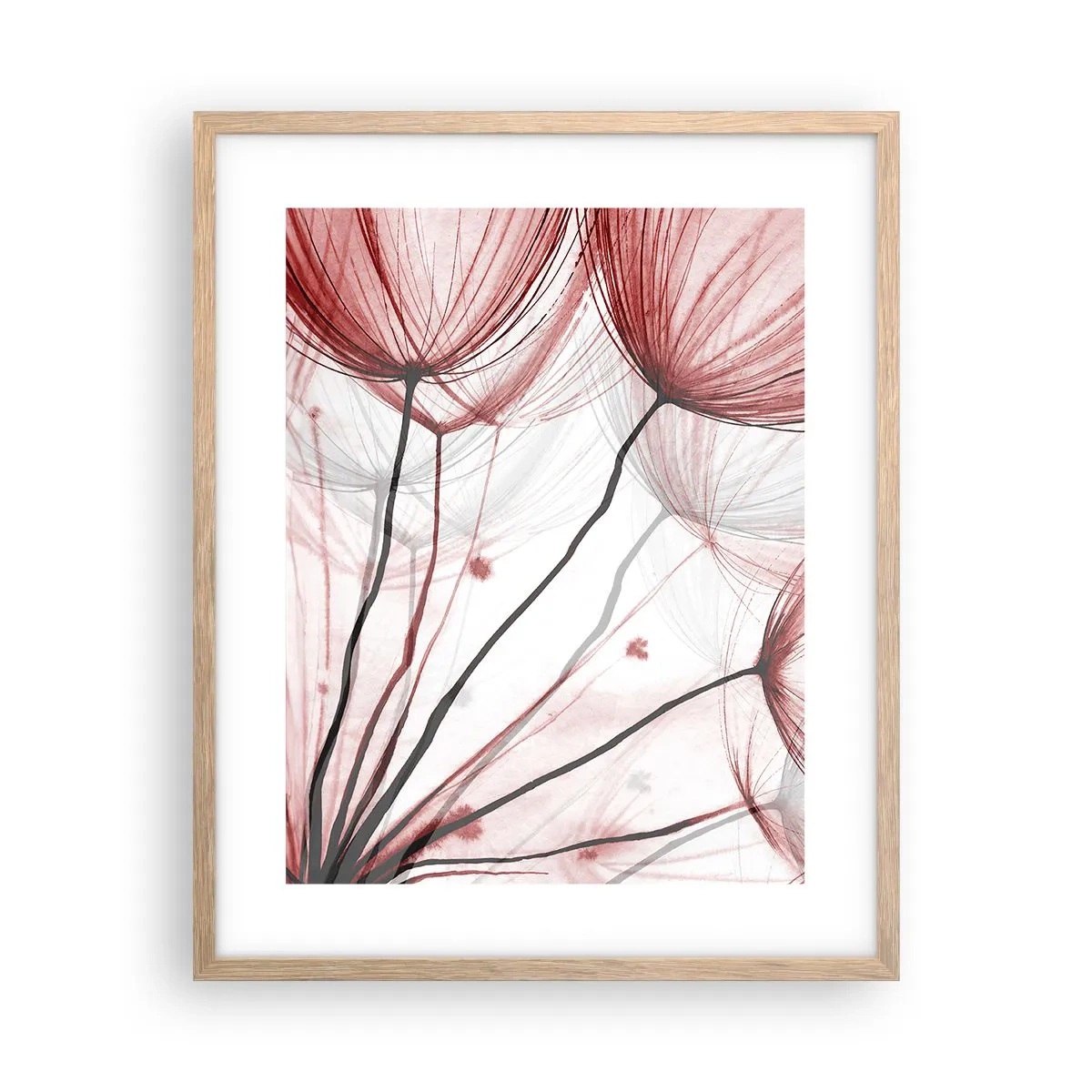 Poster in einem Rahmen aus heller Eiche - Vor der Abfahrt - 40x50 cm