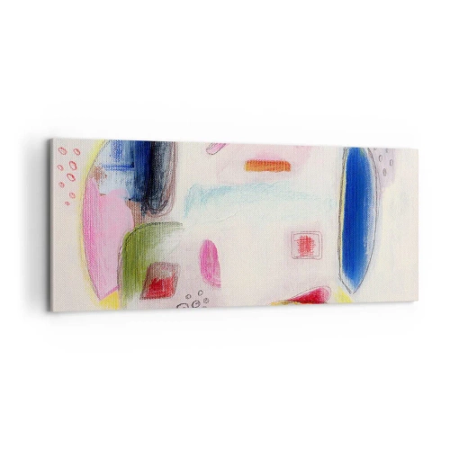 Bild auf Leinwand - Leinwandbild - Eher konvex als konkav oder flach - 100x40 cm