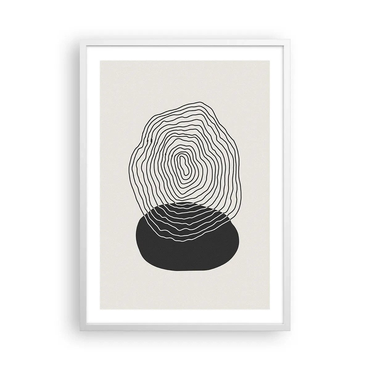 Poster in einem weißen Rahmen - Dauer und Schwingung - 50x70 cm