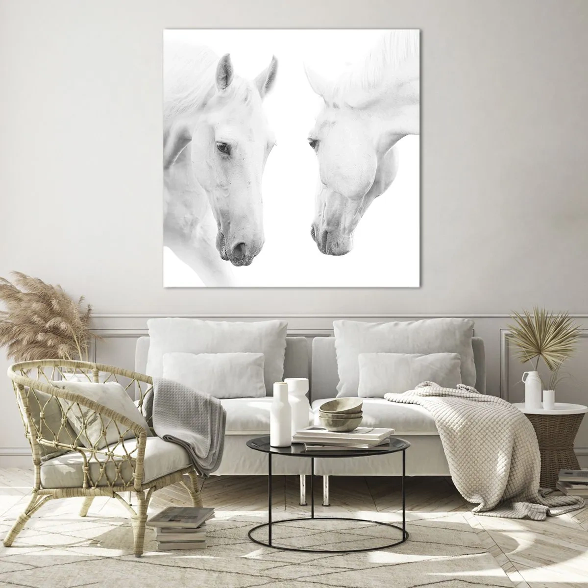 Glasbild - Bild auf glas - Ist das Freundschaft...? - 50x50 cm