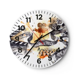Wanduhr - Glasuhr - Im Land der Träume - 30x30 cm
