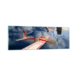 Glasbild - Bild auf glas - Noch höher, noch weiter - 90x30 cm