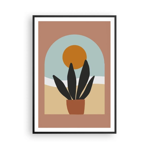 Poster in einem schwarzem Rahmen - Kleine Freuden - 70x100 cm