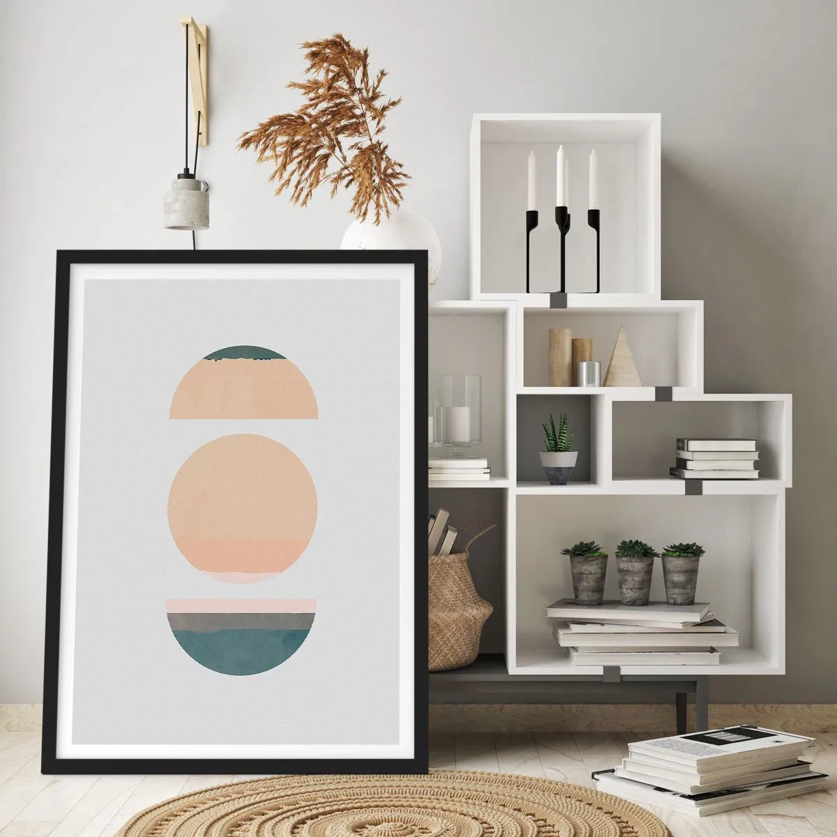 Poster in einem schwarzem Rahmen - Ein Rad hinter dem anderen… - 40x50 cm