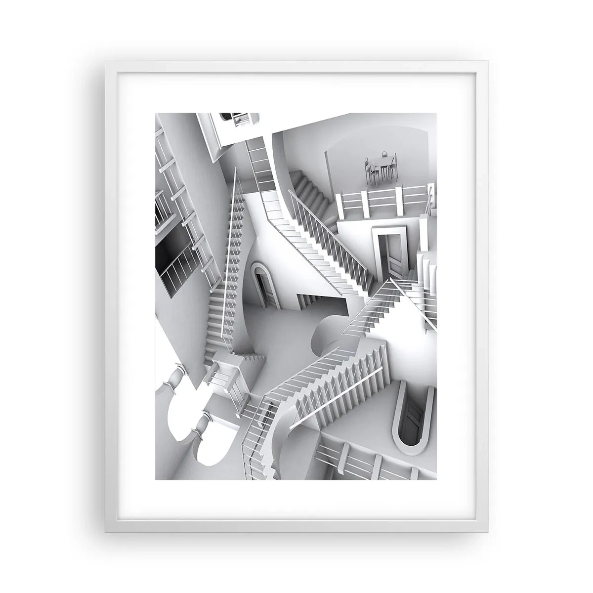 Poster in einem weißen Rahmen - Die Paradoxien des Weltraums - 40x50 cm