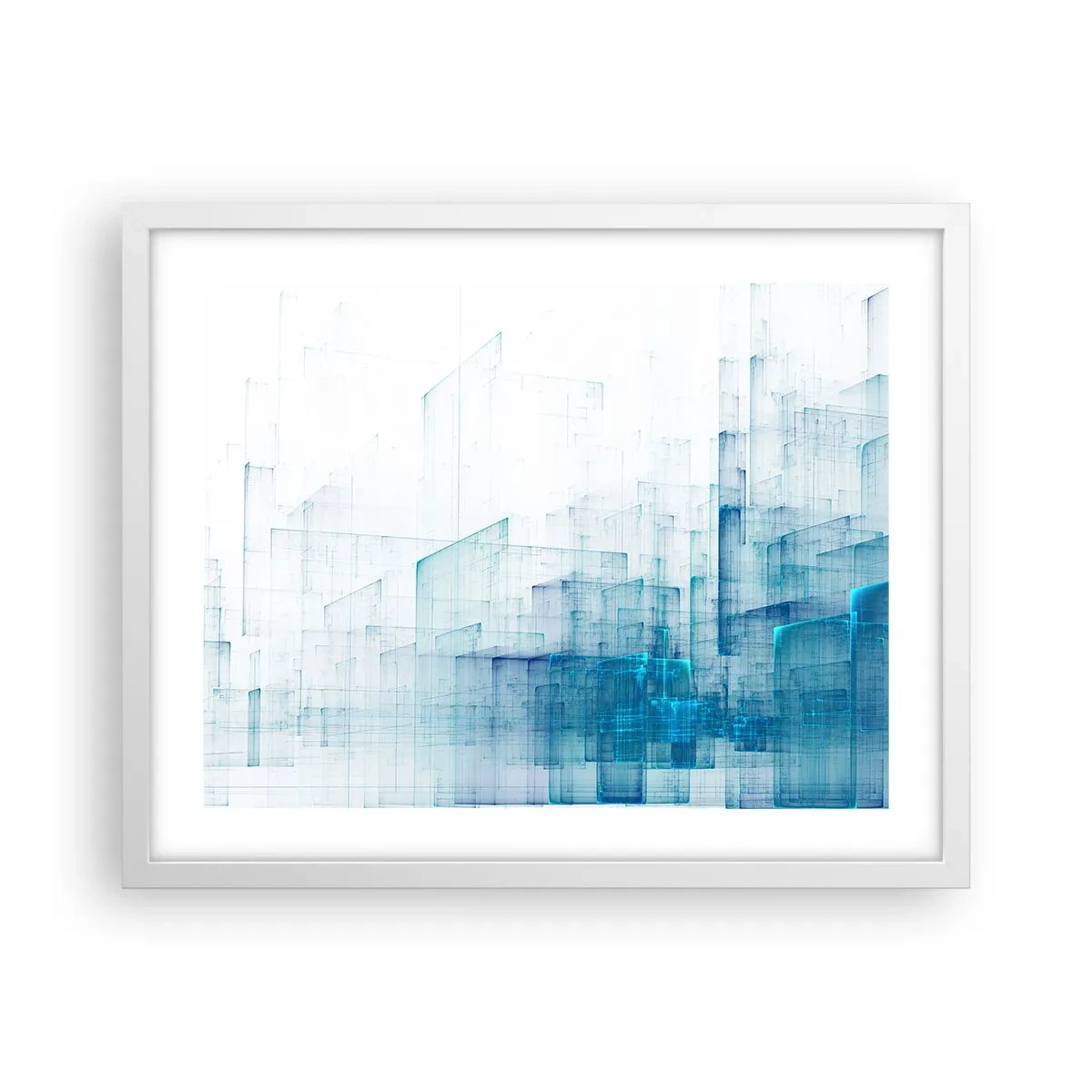 Poster in einem weißen Rahmen - Wie der Raum wgeschaffen urde - 50x40 cm