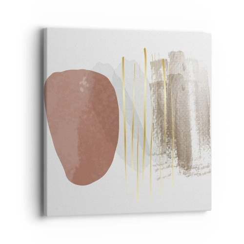 Bild auf Leinwand - Leinwandbild - Abstrakte Kolonnade - 40x40 cm