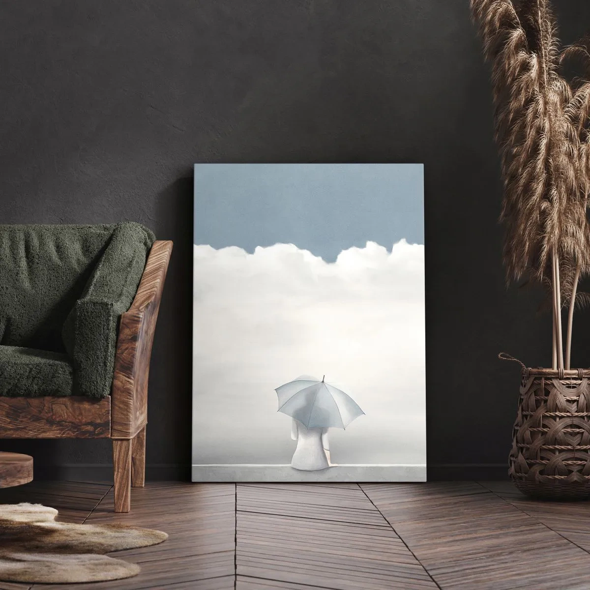 Bild auf Leinwand - Leinwandbild - Am Rande der Realität und Träume - 65x120 cm
