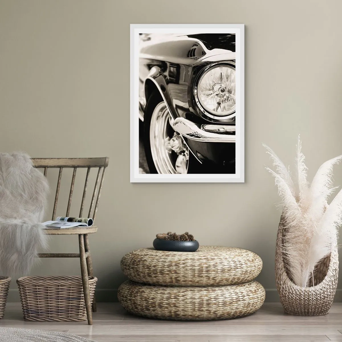 Poster in einem weißen Rahmen - Dauerhafter Glanz - 40x50 cm