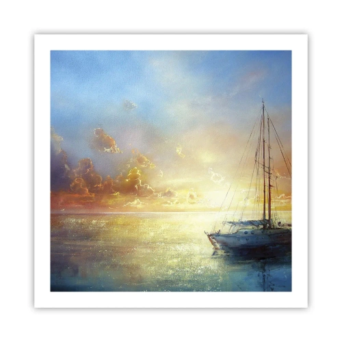 Poster - In einer goldenen Bucht - 60x60 cm