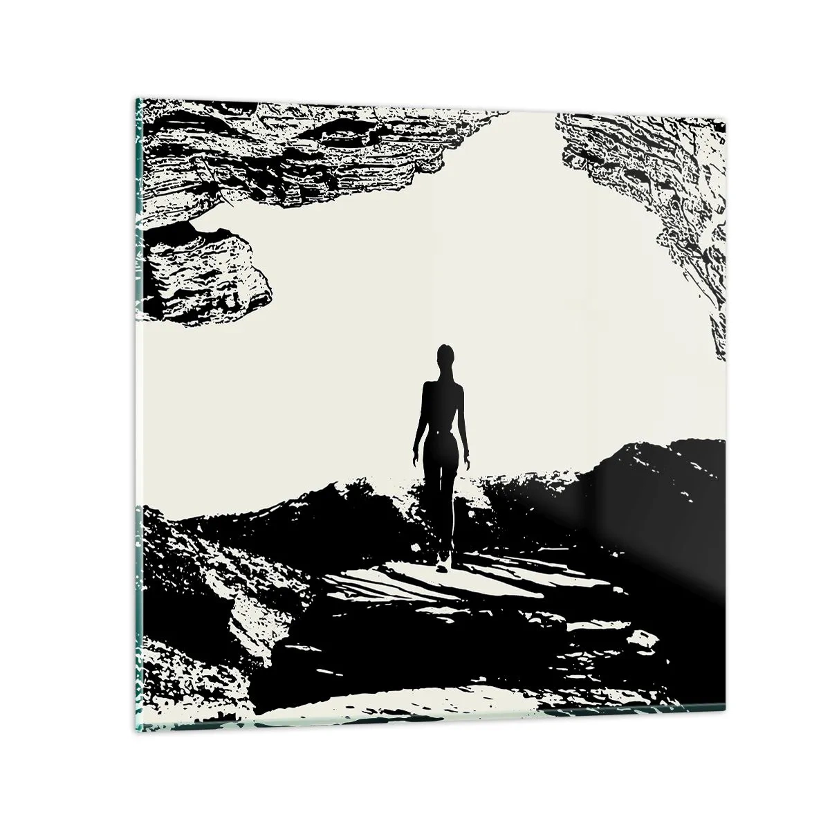 Glasbild - Bild auf glas - Neuer Blick - 40x40 cm