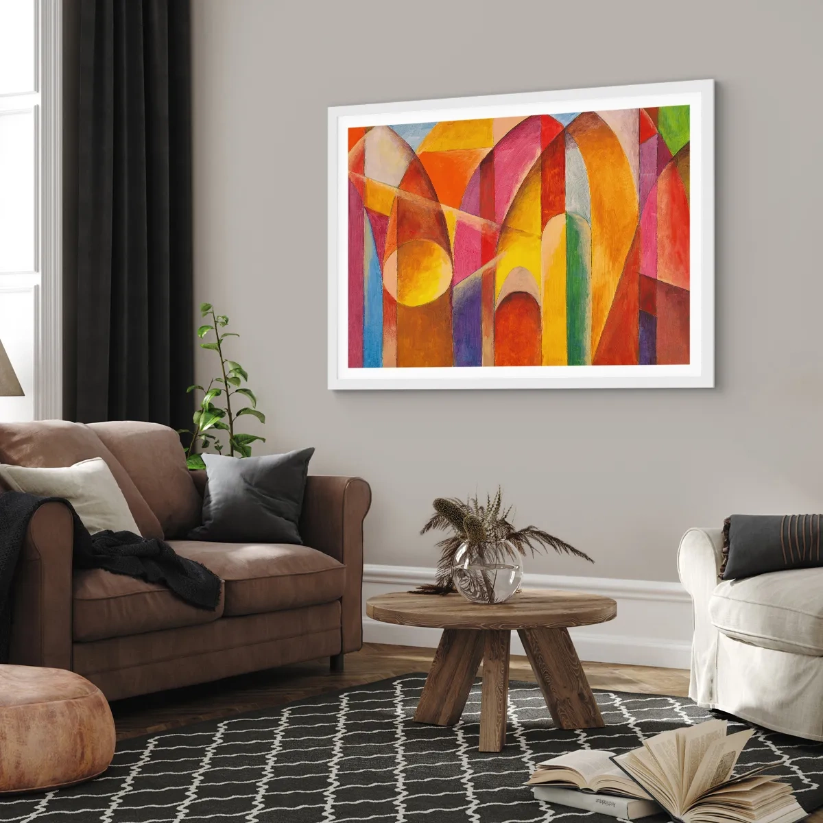 Poster in einem weißen Rahmen - Kathedrale der Sonne - 40x30 cm