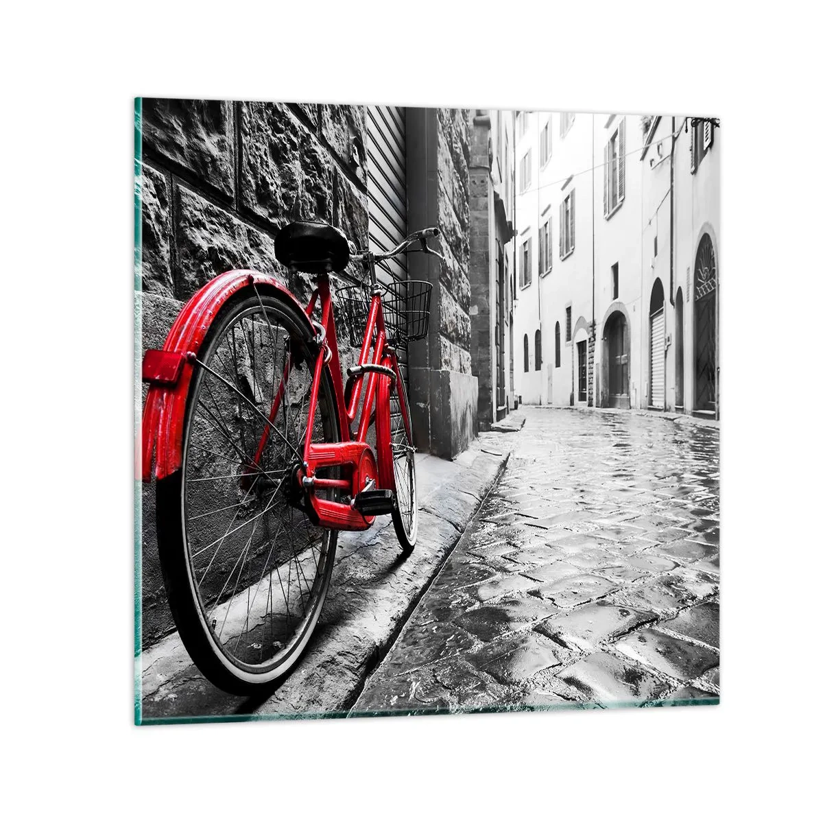 Glasbild - Bild auf glas - Wahre Schönheit wird nicht alt - 60x60 cm