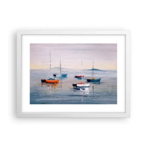 Poster in einem weißen Rahmen - Wohlverdiente Ruhe - 40x30 cm