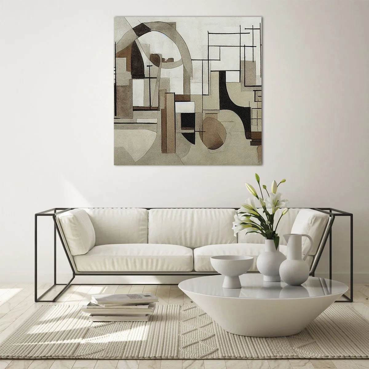 Glasbild - Bild auf glas - Stadtbild 2.0 - 70x70 cm