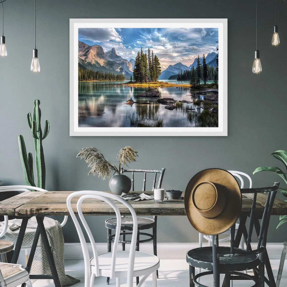 Poster in einem weißen Rahmen - An dem tollen und sauberen Wasser ... - 40x30 cm