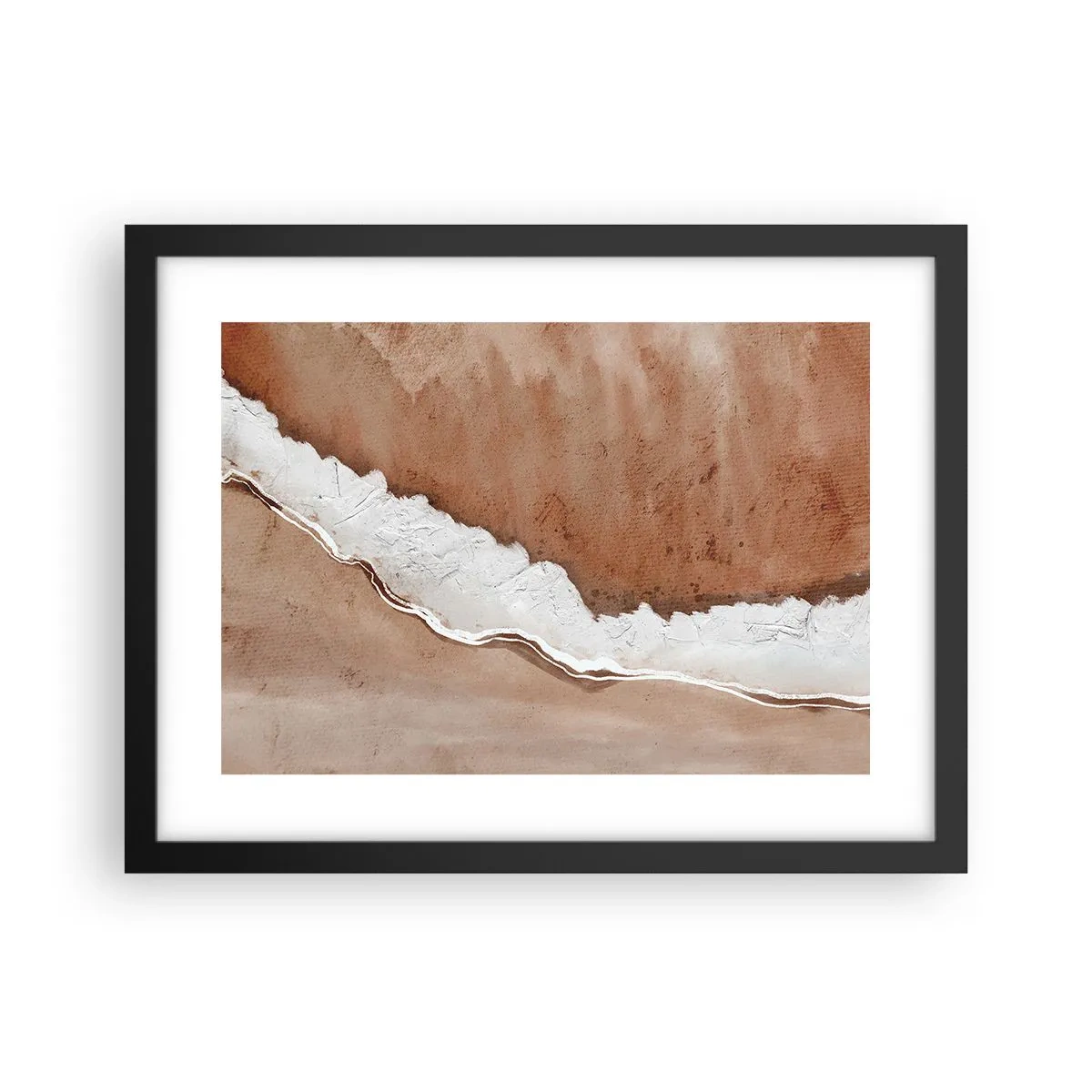 Poster in einem schwarzem Rahmen - In Farben der Erde - 40x30 cm