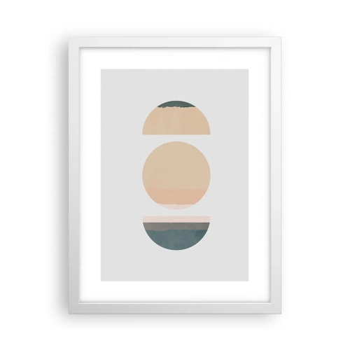 Poster in einem weißen Rahmen - Ein Rad hinter dem anderen… - 30x40 cm