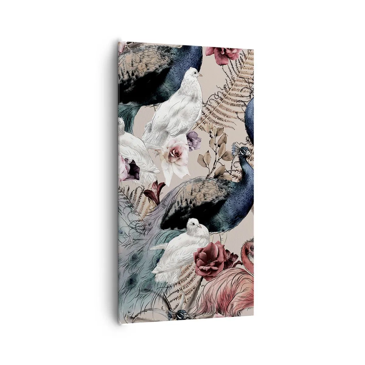 Bild auf Leinwand - Leinwandbild - Im Schlossgarten - 65x120 cm