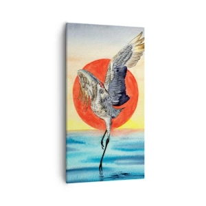 Bild auf Leinwand - Leinwandbild - Es ist Zeit zurückzugehen - 55x100 cm