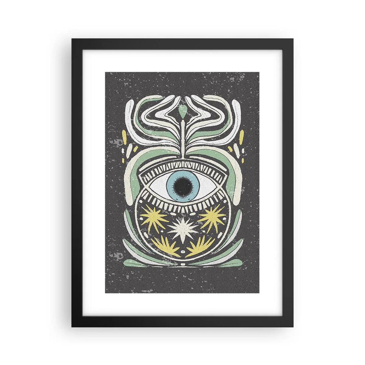Poster in einem schwarzem Rahmen - Stammesrituale - 30x40 cm