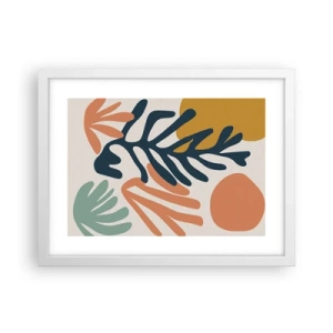 Poster in einem weißen Rahmen - Korallenmeere - 40x30 cm