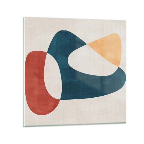 Glasbild - Bild auf glas - Einflüsse und Metamorphosen - 70x70 cm