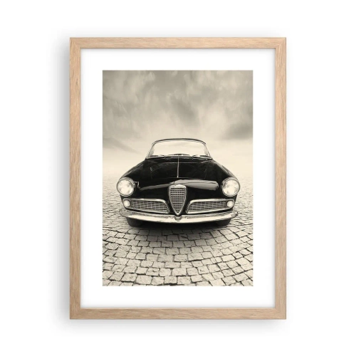 Poster in einem Rahmen aus heller Eiche - Man muss mich einfach lieben - 30x40 cm