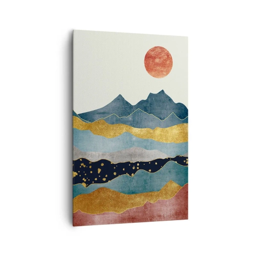 Bild auf Leinwand - Leinwandbild - Ein Querschnitt durch die Welt - 80x120 cm