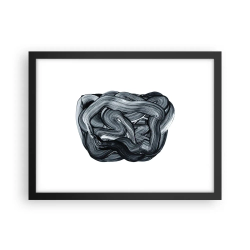 Poster in einem schwarzem Rahmen - Es ist nicht so einfach - 40x30 cm