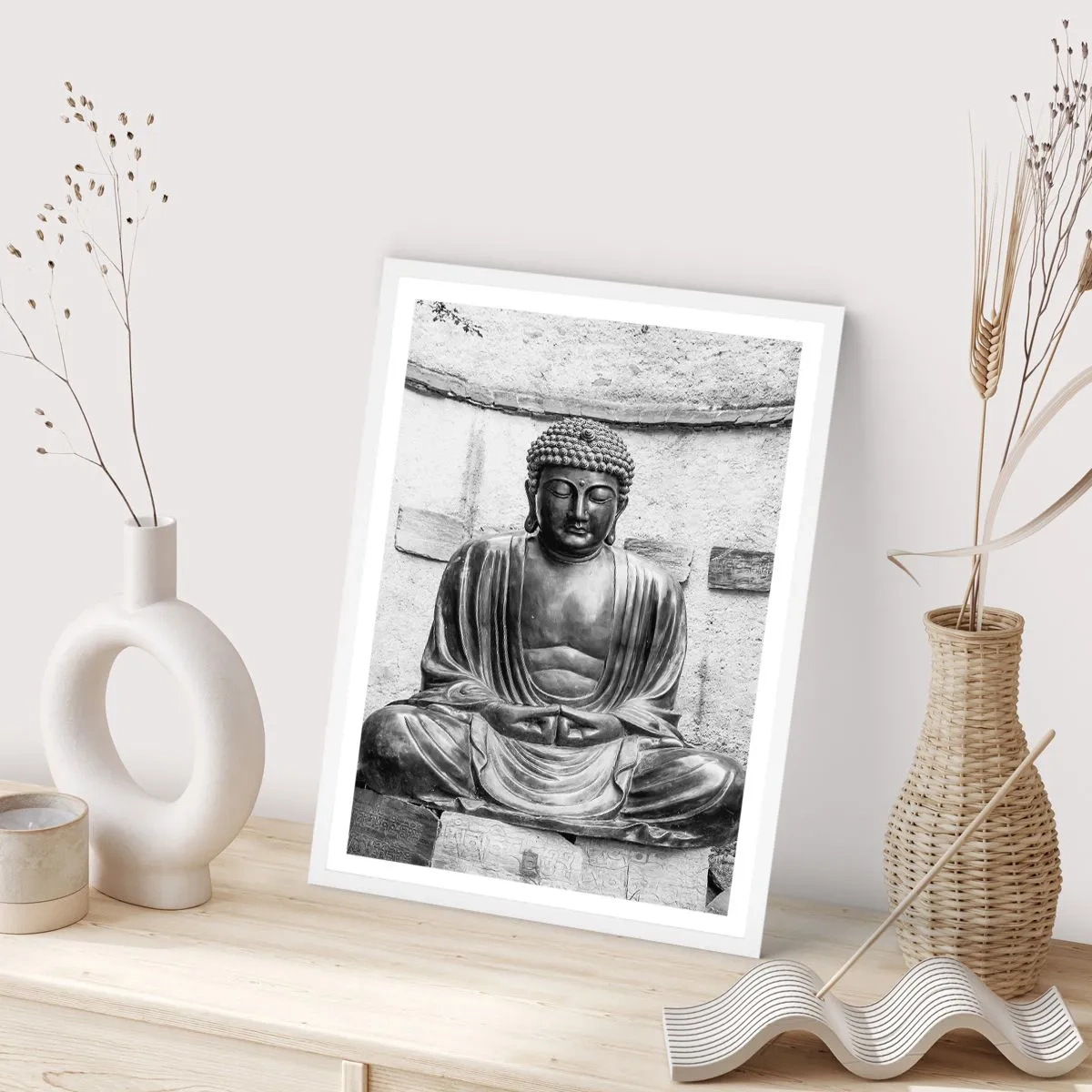 Poster in einem weißen Rahmen - An der Quelle des Friedens - 50x70 cm