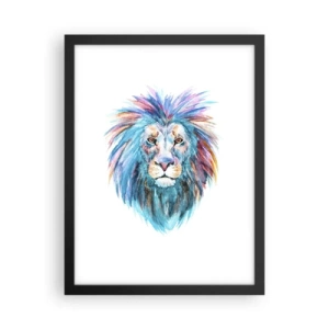 Poster in einem schwarzem Rahmen - Eine elektrisierende Aura - 30x40 cm