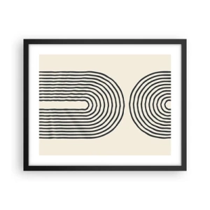 Poster in einem schwarzem Rahmen - In einem Moment ... - 50x40 cm