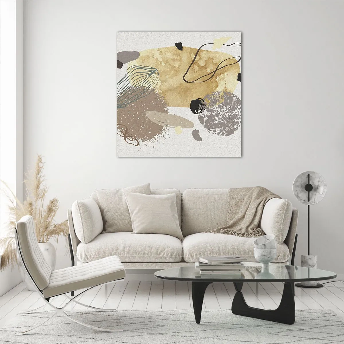 Glasbild - Bild auf glas - Angewandte Plumkologie - 50x50 cm