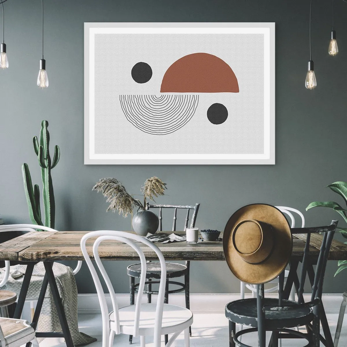 Poster in einem weißen Rahmen - Perfektion des Rades - 100x70 cm