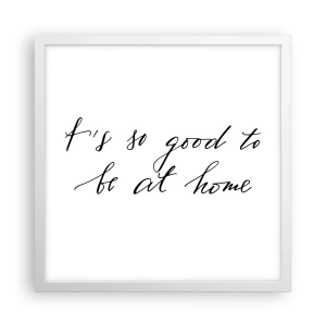 Poster in einem weißen Rahmen - Die ganze Wahrheit - 40x40 cm