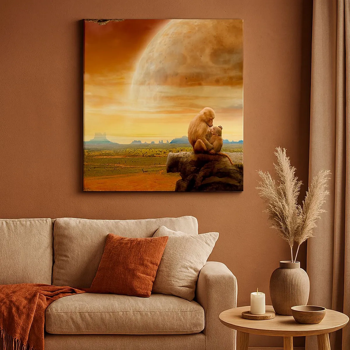 Bild auf Leinwand - Leinwandbild - Die Liebe ist überall gleich - 30x30 cm